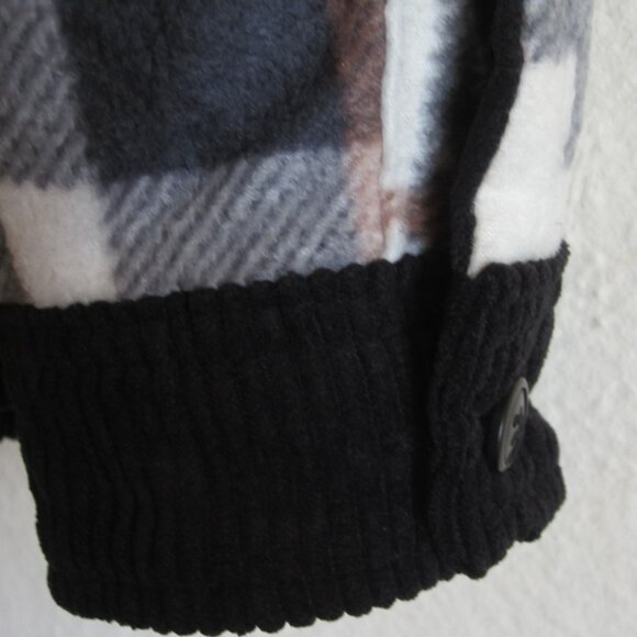 Corduroy Reversible Button Down Jacket with Matching Plaid Lining from Love Tree - Picture 7 of 8